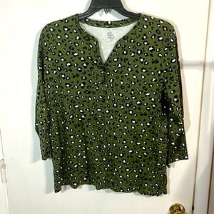 Kim Rogers women’s blouse animal print